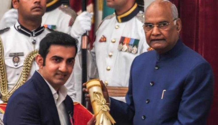 gautam gambhir padmashree