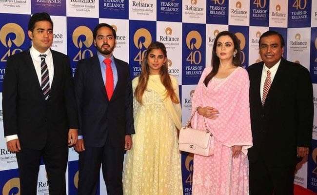 mukesh ambani family