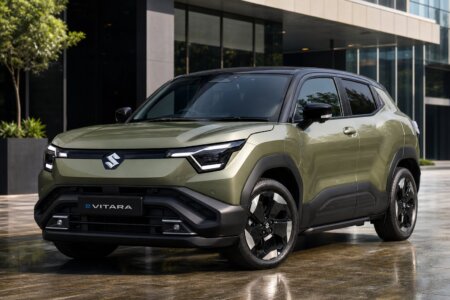 Maruti e Vitara เงจเงฆเงจเงฌ: เฆฆเฆพเฆฎ, เฆฐเงเฆเงเฆ, เฆซเฆฟเฆเฆพเฆฐ เฆ เฆฌเฆฟเฆธเงเฆคเฆพเฆฐเฆฟเฆค Maruti Suzuki e Vitara Land Breeze Green electric SUV exterior view