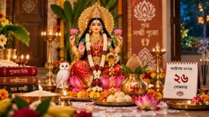 লক্ষ্মী পুজো ২০২৬: ২৬ অক্টোবর সোমবার, জেনে নিন তিথি ও পুজোর নিয়ম কোজাগরী লক্ষ্মী পুজো ২০২৬-এ সাজানো লক্ষ্মীসরা ও পুজোর উপকরণ