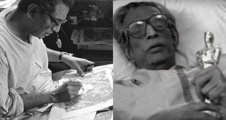 Satyajit Ray Biography in Bengali & English (সত্যজিৎ রায়ের জীবন কাহিনী) 3 Satyajit Ray with Oscar
