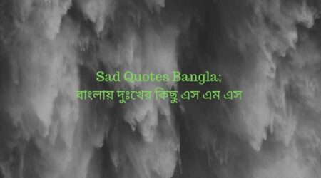 Sad Quotes Bangla; বাংলায় দুঃখের কিছু এস এম এস যা আপনাকে সাহায্য করবে Sad Quotes Bangla