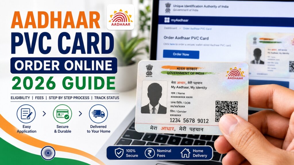 আধার পিভিসি কার্ড, UIDAI-র প্লাস্টিক আধার কার্ড অনলাইনে অর্ডার করার পদ্ধতি