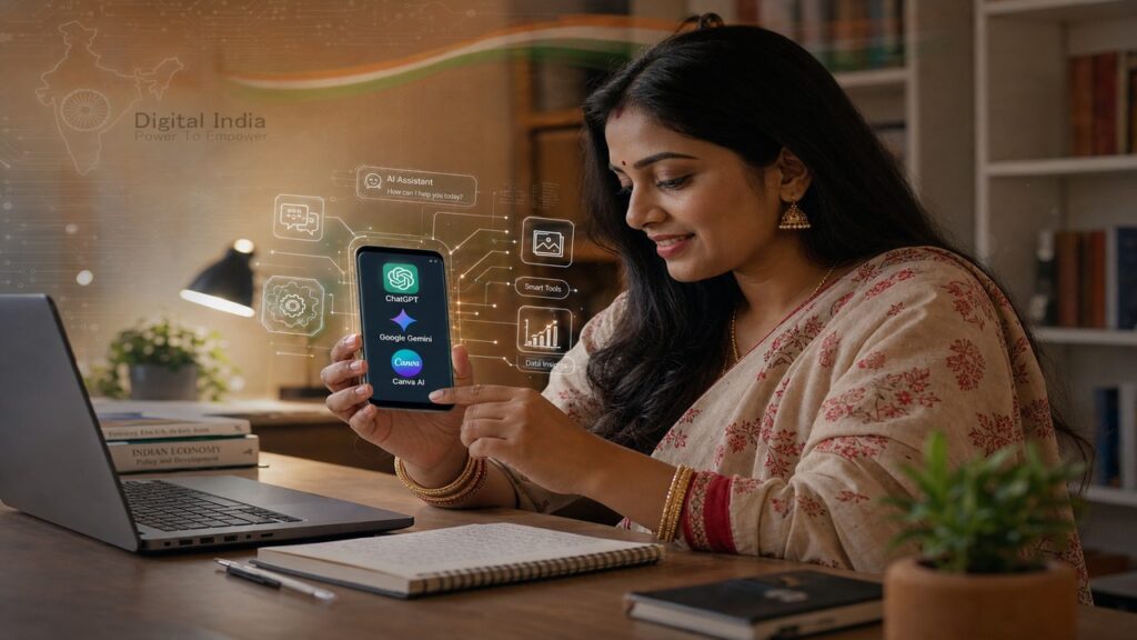 দৈনন্দিন জীবনে AI টুলস: কাজ সহজ করার ৫টি অসাধারণ উপায় দৈনন্দিন জীবনে AI টুলস ব্যবহার - ফিচার্ড ইমেজ