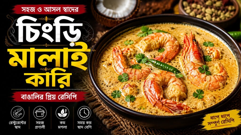 চিংড়ি মালাই কারি: ঘরোয়া রেসিপিতে বাঙালি ঐতিহ্যের অনবদ্য স্বাদ চিংড়ি মালাই কারি - ঘরোয়া রেসিপিতে বাঙালি ঐতিহ্যের অনবদ্য স্বাদ
