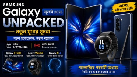 স্যামসাং গ্যালাক্সি আনপ্যাকড ২০২৬: ফোল্ড ৮, ফ্লিপ ৮ ও ওয়াচ ৯ লঞ্চের সব আপডেট গ্যালাক্সি আনপ্যাকড ২০২৬