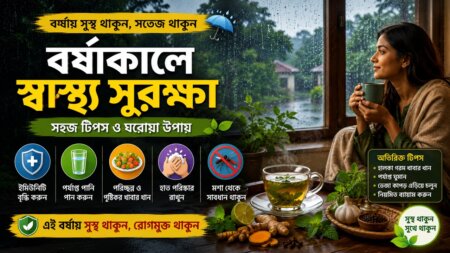 বর্ষায় সুস্থ থাকার উপায় - monsoon wellness tips bengali