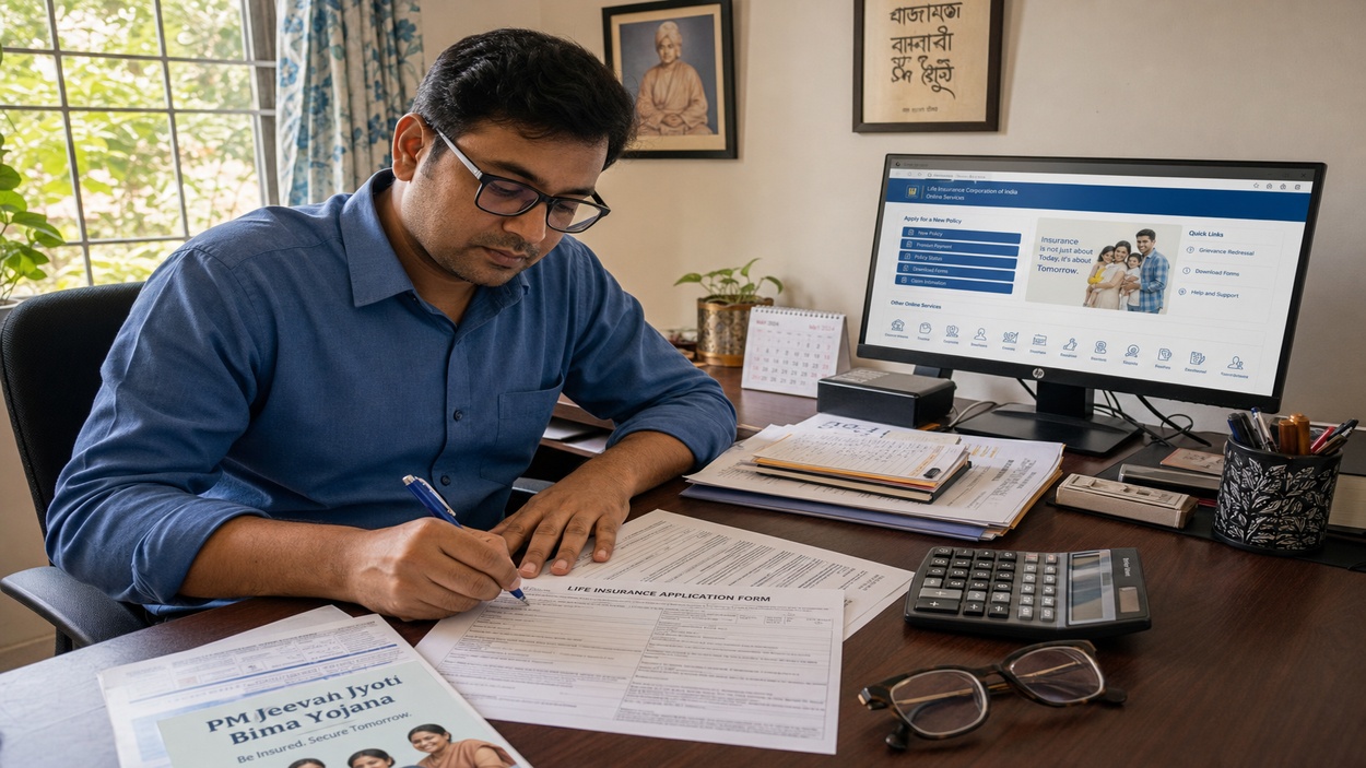 প্রধানমন্ত্রী জীবন জ্যোতি বীমা যোজনা ২০২৬: ₹৪৩৬-তেই ২ লক্ষ টাকার জীবন বীমা 1 PM Jeevan Jyoti Bima Yojana - আবেদন প্রক্রিয়া