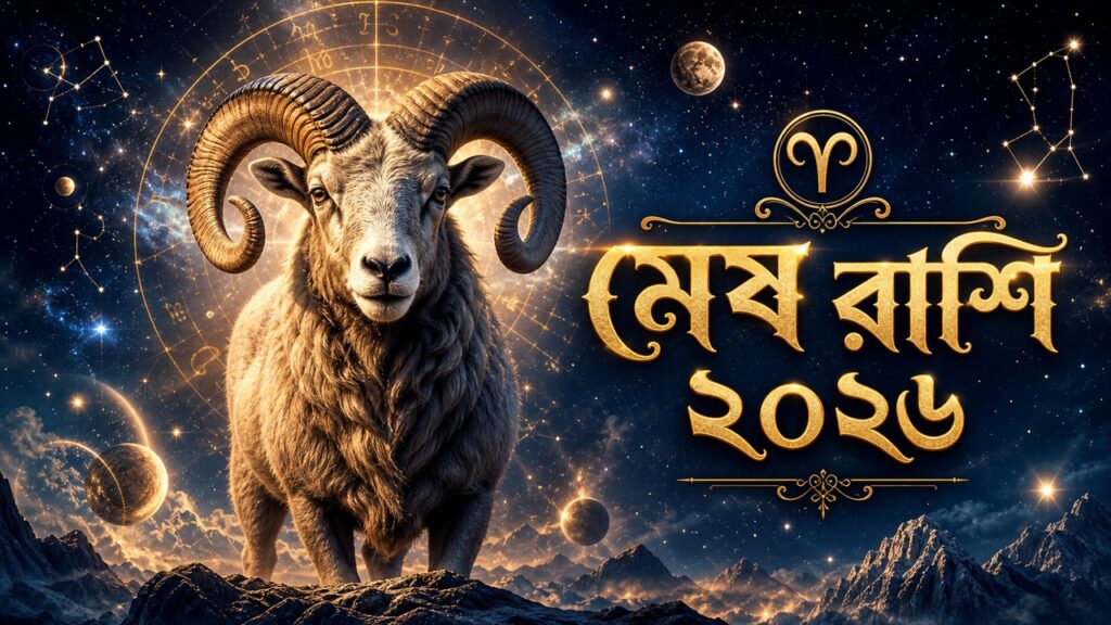 মেষ রাশির রাশিফল ২০২৬: কেরিয়ার, প্রেম ও অর্থ – বিস্তারিত ভবিষ্যদ্বাণী মেষ রাশির রাশিফল ২০২৬ - Aries horoscope 2026 Bengali