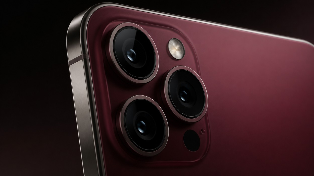 iPhone 18 Pro ২০২৬: লঞ্চের তারিখ, ভারতের দাম ও ১২টি নতুন ফিচার 1 iPhone 18 Pro ক্যামেরা মডিউল, নতুন ডার্ক চেরি রঙে iPhone 18 Pro 2026