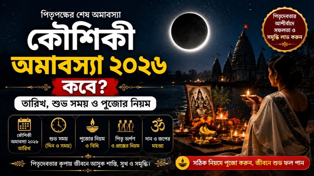 কৌশিকী অমাবস্যা ২০২৬-এ মন্দিরের সিঁড়িতে প্রদীপ জ্বালানো