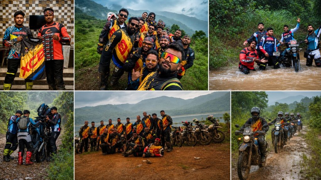 XCB TRAIL QUEST: ঝিলিমিলি-ঘাটশিলায় বর্ষার অফ-রোড রোমাঞ্চকর অভিযান XCB ঝিলিমিলি-ঘাটশিলা বর্ষা ট্রেইল অভিযানে রাইডাররা