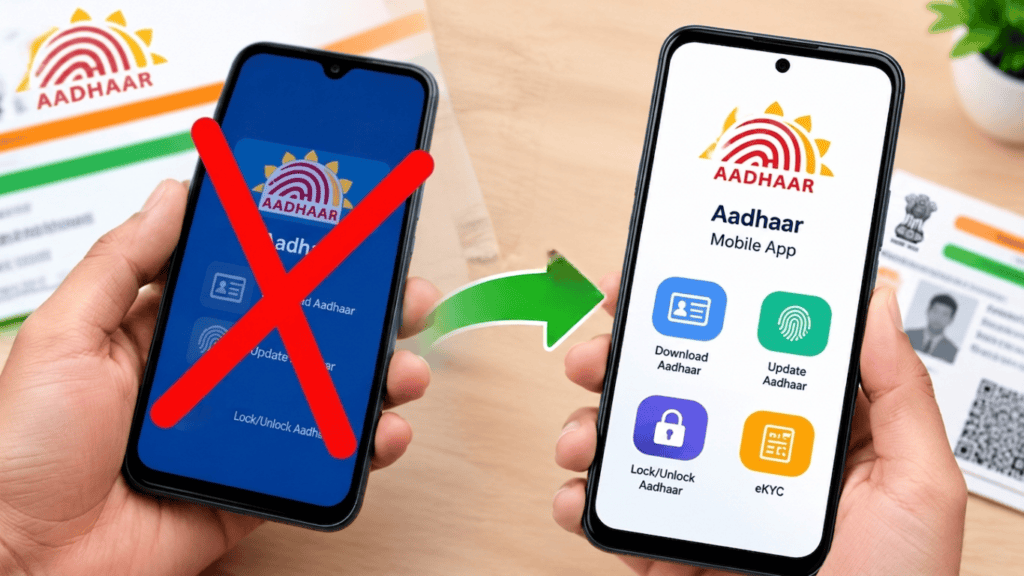 পুরনো mAadhaar অ্যাপ বন্ধ ৩০ জুন থেকে, নতুন Aadhaar অ্যাপে যেভাবে যাবেন নতুন Aadhaar অ্যাপে আধার কার্ড আপডেট, মোবাইলে নথি বদলানোর দৃশ্য
