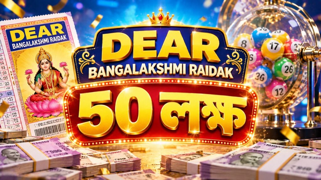 ডিয়ার লটারি রেজাল্ট আজ: Dear Bangalakshmi Raidak ড্রয়ে ৫০ লক্ষের সুযোগ Dear Bangalakshmi Raidak ডিয়ার লটারি রেজাল্ট ২৮ সেপ্টেম্বর ২০২৬