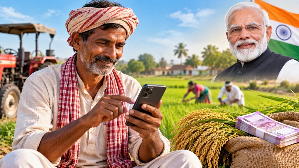 PM কিষান eKYC বাধ্যতামূলক, না করলে ২ হাজার টাকা আটকে যাবে? PM কিষান eKYC, সবুজ ধানখেতে কৃষি কাজ