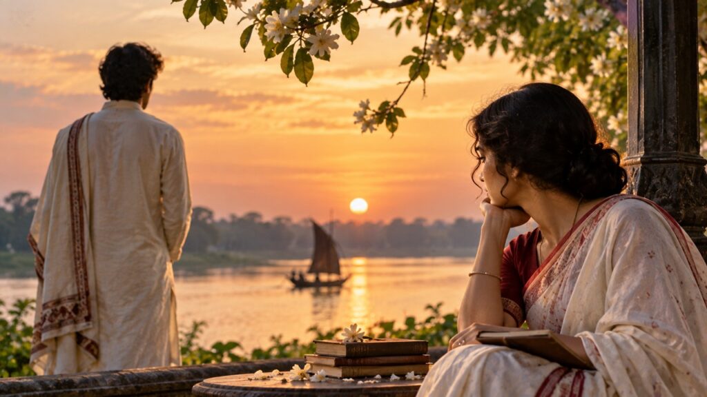 শেষের কবিতা: হে বন্ধু বিদায়, রবীন্দ্রনাথের অমর প্রেম অবনীন্দ্রনাথের আঁকা রবীন্দ্রনাথের প্রতিকৃতি, শেষের কবিতা কবিতার চিত্র