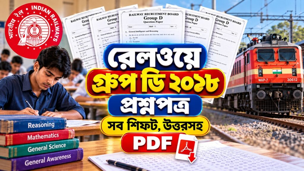 ভারতীয় রেলের ডিজেল লোকোমোটিভ, রেলওয়ে গ্রুপ ডি প্রশ্নপত্র